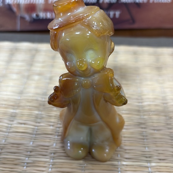 Vintage Boyd Slag Glass "Chuckles the Clown"  Chocolate, Caramel - Picture 4 of 4